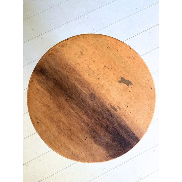 Wood Secessionist Occasional Table with Splayed Legs, 1920 For Sale - Image 7 of 8