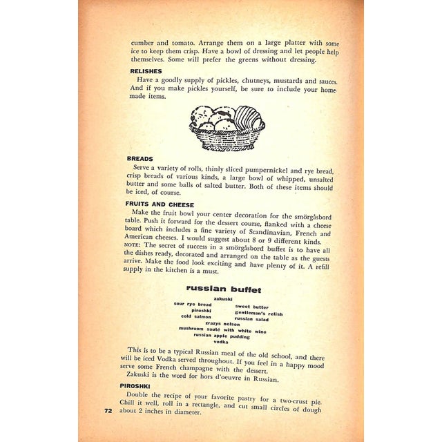 "Cookbook for Entertaining: 489 Tested Recipes and Menus for Every Occasion" 1954 Beard, Jim For Sale - Image 11 of 11