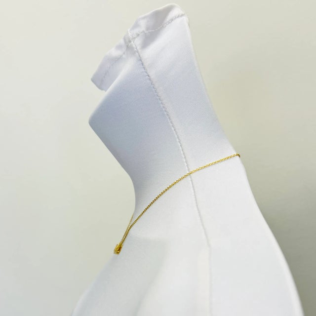 Modern Citrine Heart Pendant Necklace in 18k Yellow Gold For Sale - Image 3 of 7