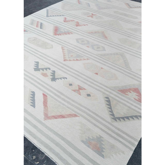 Gray Turkish Kilim Oriental Handmade Flatweave 7'10" x 10'4" #20278 For Sale - Image 8 of 8