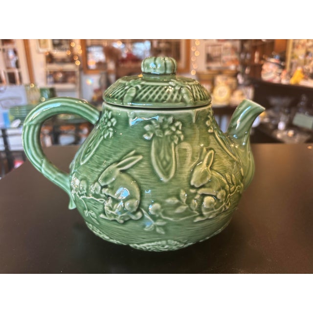 1990s Bordallo Pinheiro Bunny Rabbit Teapot | Chairish
