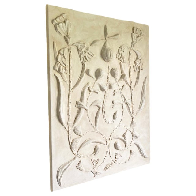 This 3D Plaster Flower Wall Art by Tatiana Duperault is a striking fusion of organic texture and refined elegance. Hand-...