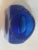 Blue Blenko Blue Glass Water Bottle - Double Spout Pitcher Vase For Sale - Image 8 of 8