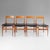 Vintage Italian Wood Dining Chairs by Passoni Udine, 1960s, Set of 4 For Sale - Image 4 of 14