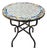 32” Handcrafted Off White, Multicolor Moroccan Mosaic Table / Sampler Style For Sale