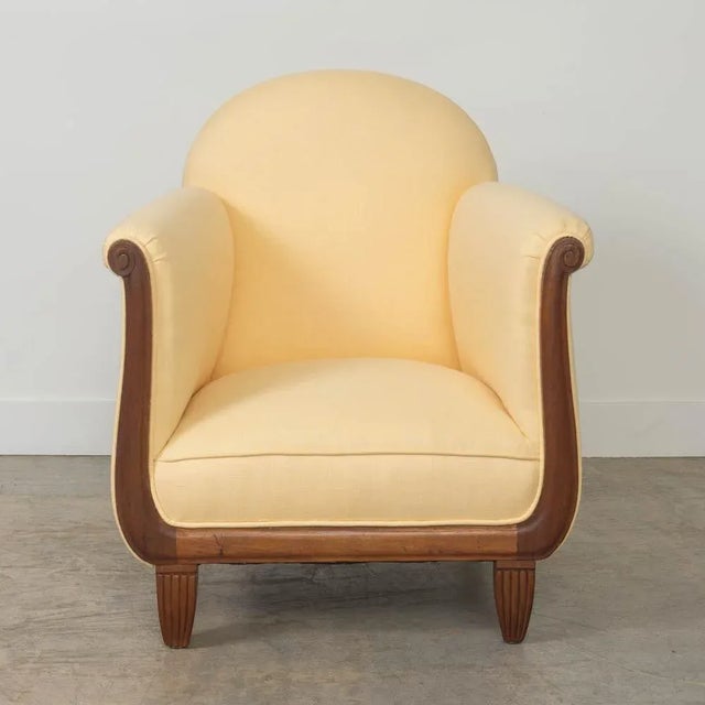 1920s French 1920s Art Deco Club Chair For Sale - Image 5 of 16