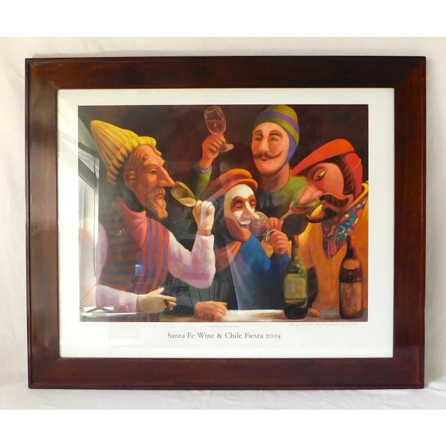 Wonderful vintage 2005 Susan Contreras Signed Lithograph framed wall art. Great Piece! Signed by artist as shown....