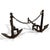 Late 19th Century American Cast Iron Anchor Andirons (Pair) For Sale - Image 5 of 10