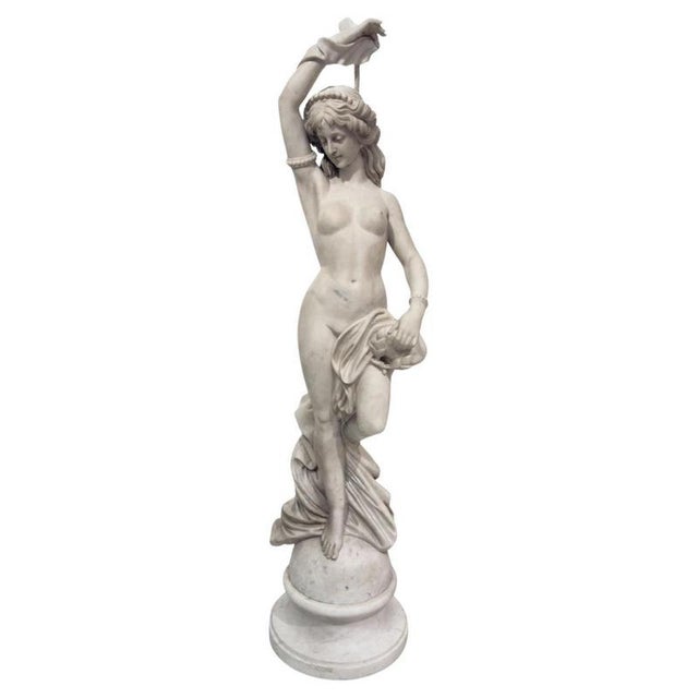 White Italian Artist, Female Nude, 1800s, Marble For Sale - Image 8 of 8