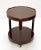 Plastic Mid-Century Italian Round Brown Plastic Bar Cart with Two Shelves, 1970s For Sale - Image 7 of 17