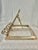 Victorian Mid 20th Century Vintage Victorian Style Brass Folding Adjustable Bookstand For Sale - Image 3 of 11