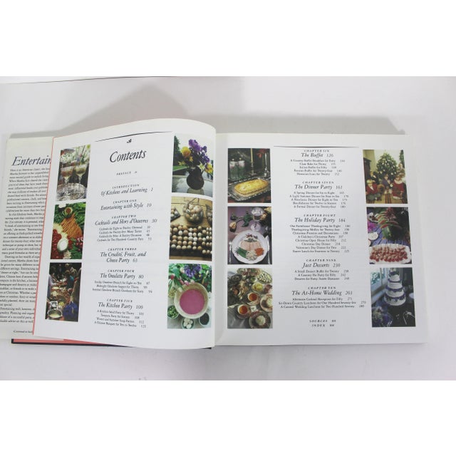 Paper 1998 Martha Stewart Entertaining Hard Cover Coffee Table Book With Dust Jacket For Sale - Image 7 of 9
