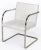 Mid-Century Modern Four Thonet White and Chrome Cantilever Dining Chairs For Sale - Image 3 of 10