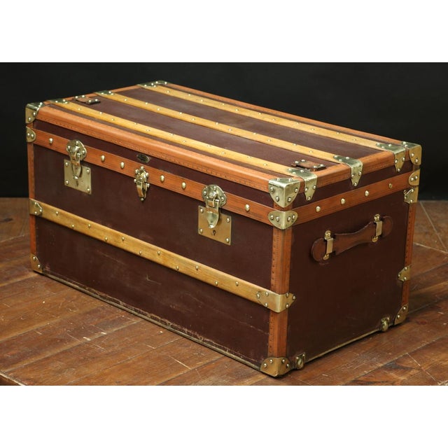 Vintage Mail Trunk from Erhart Mulhouse, 1920s For Sale - Image 6 of 9