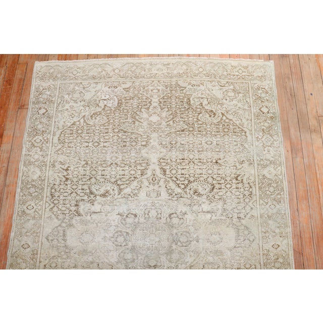 Antique Accent Pale Persian Malayer Rug - 4'5" x 6'6" For Sale - Image 10 of 10