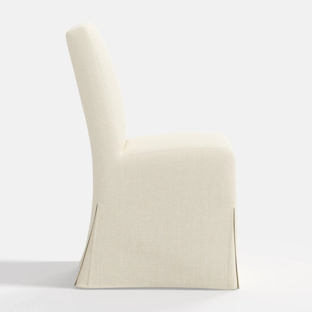 Not Yet Made - Made To Order Stoffer Home x Cloth & Company Lindy Slipcover Dining Chair in Relaxed Linen Cream For Sale - Image 5 of 6