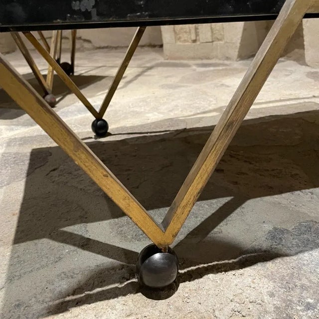 1950s 1950s Arturo Pani Sculptural Marble and Bronze End Tables - Set of 2 For Sale - Image 5 of 12