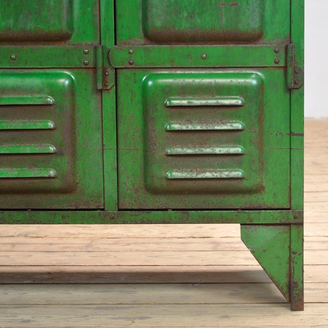Industrial Iron Locker, France, 1950s For Sale - Image 12 of 15