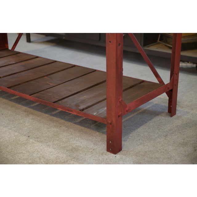 Vintage Industrial Workbench, 1950s For Sale - Image 14 of 15