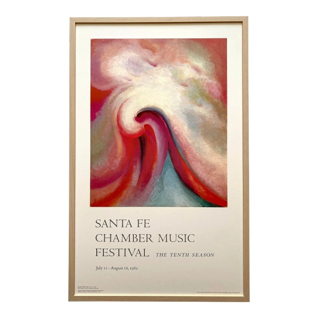 Georgia O'Keeffe Vintage 1982 Modernist Lithograph Print