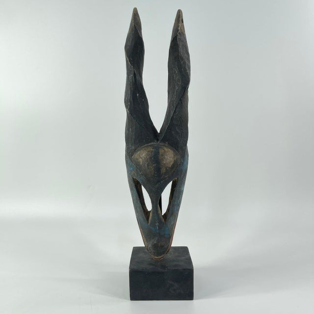 Early 20th Century Ogoni Wood Antelope Mask Cross River Nigeria MATTER COLLECTION For Sale In Denver - Image 6 of 6