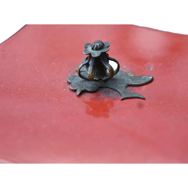 Japanese Cast Iron Teapot For Sale - Image 4 of 8