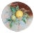 19th Century French Provincial Fives Lille Majolica Grapefruit Wall Plate For Sale