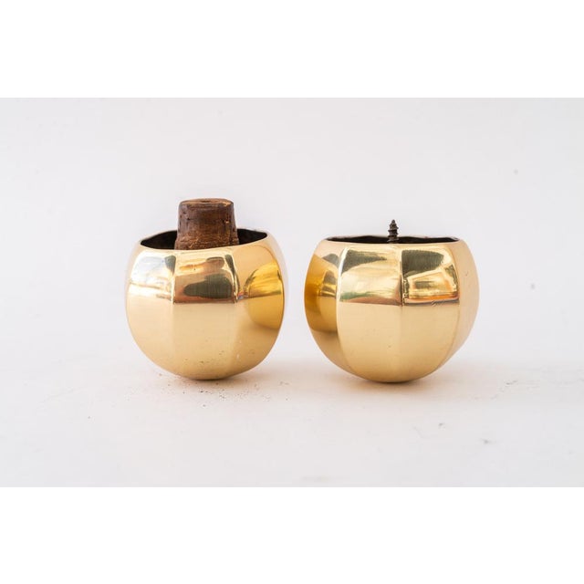 Art Deco Bottle Stoppers in Brass, 1920s, Set of 6 For Sale - Image 9 of 18