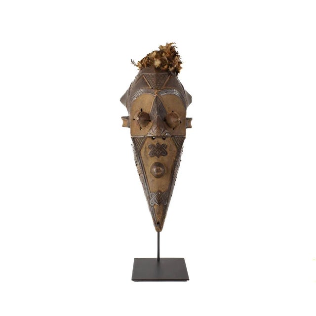 Early 20th Century Early 20th Century Kuba Pwoo Itok Mask on Custom Stand For Sale - Image 5 of 9