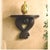 1970s Italian Hand-Carved Dark Wood Wall Bracket Shelf, Old World Scroll Demilune, Made in Italy For Sale - Image 10 of 14