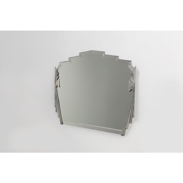1920s Art Deco Wall Mirror with Emiel Matthijssens Label, Belgium, 1920s For Sale - Image 5 of 13