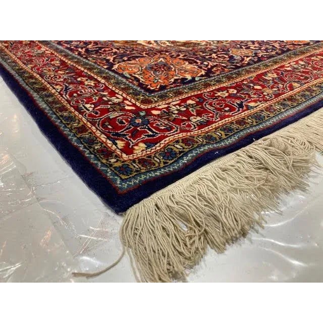 Textile 1970s Persian Ghiasabad Sarouk Rug For Sale - Image 7 of 8