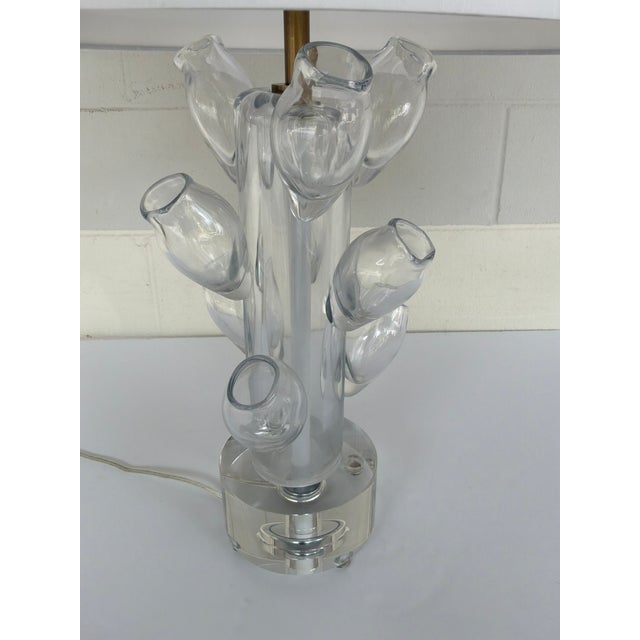 2020s Revelation Modern Biomorphic Blown Glass Bloom Table Lamp For Sale - Image 5 of 5