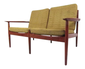 Arne Vodder Vintage Modern Settee in Teak