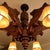Antique Black Forest Gothic Revival Carved Wood Chandelier with Gargoyles and Mascarons, 1940s For Sale - Image 10 of 17