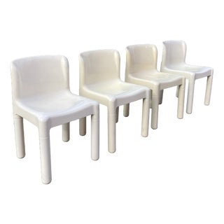 Model 4875 Dining Chair by Carlo Bartoli for Kartell, 1980, Set of 4 For Sale