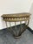 Traditional Restoration Hardware Hayrack Cast Iron Demilune Console Table For Sale - Image 3 of 12