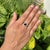 Contemporary Vintage 1.5ct Pear Cut Blue Sapphire Diamond Ring 14k Yellow Gold Size 8 For Sale - Image 3 of 16