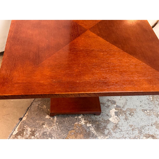 Art Deco Jean Michel-Frank for Donghia Cerused Oak Dining Table, 1970's For Sale - Image 3 of 12