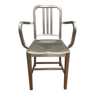Emeco 1006 Navy Aluminum Armchair For Sale