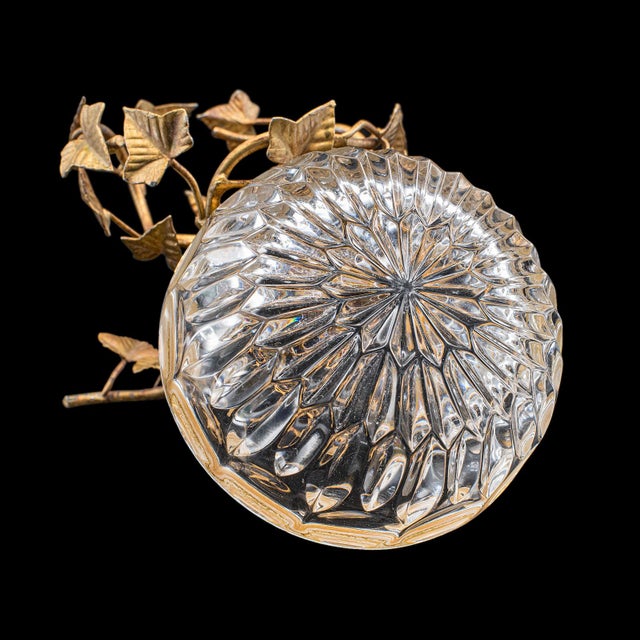 Gold Vintage Potpourri Dish, English, Gilt Metal, Cut Glass, Display Bowl, Bonbons For Sale - Image 8 of 12
