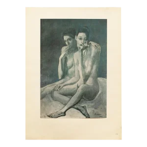 1948 After Pablo Picasso, "The Two Souls" First Edition Period Offset Lithograph