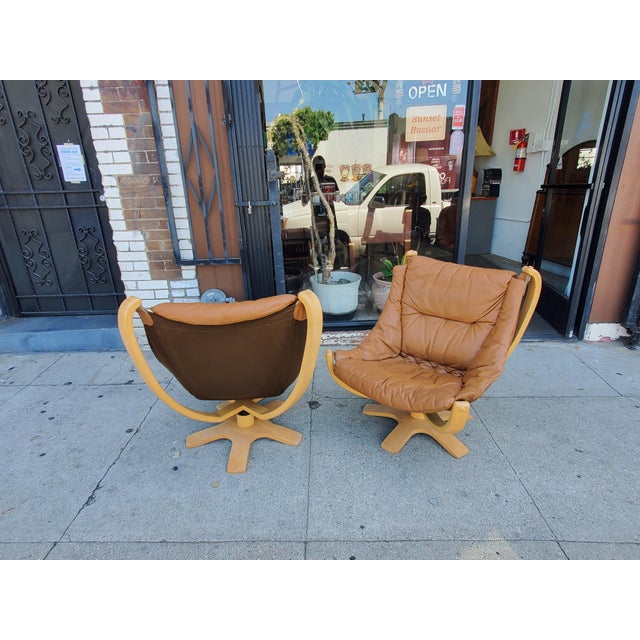 1980s Pair of Danish Modern Chairs For Sale - Image 10 of 15