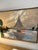 Vintage Sailboat Painting on Canvas. Absolute Charming Version of Monet Sailboat at Le Petit-Gennevilliers For Sale - Image 6 of 7