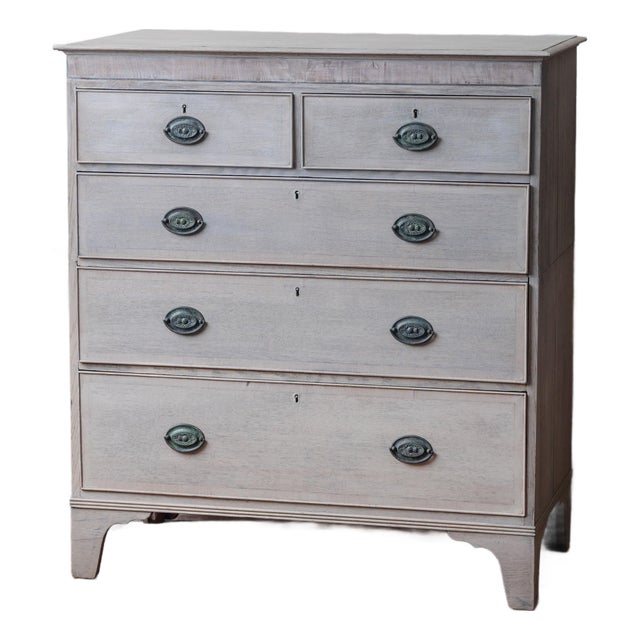 Georgian Oak Two-Part Chest of Drawers, c.1800 For Sale