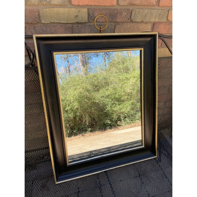 1960s Mid Century Modern Turner "Fashion Plate" Black Wall Mirror For Sale - Image 16 of 18