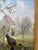 Wood Framed Oil-on-Board Farmyard Scene in the Dusseldorf School Style, Circa Mid-Century For Sale - Image 7 of 16