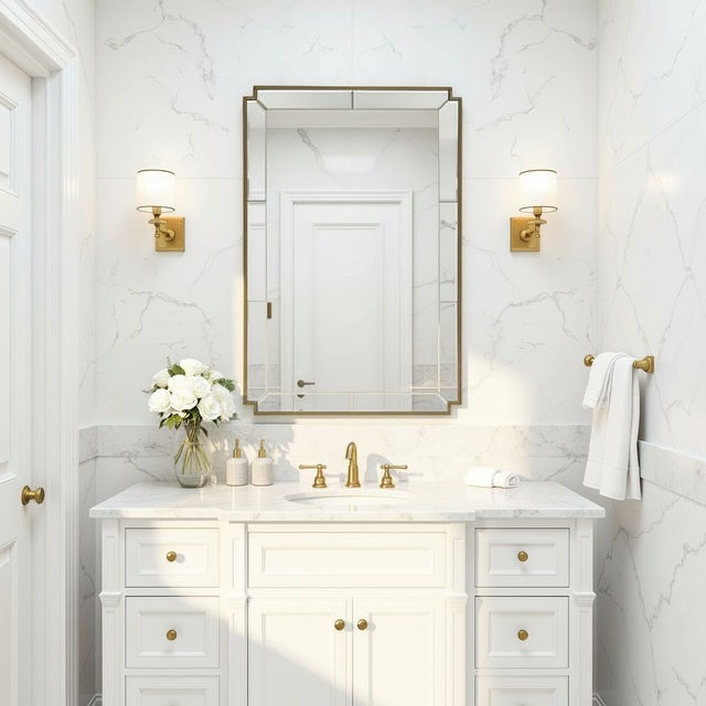 Davis Mirror Gold For Sale - Image 10 of 11