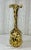 Amber Vintage Murano Style Tortoise Hand Blown Glass Art Vase For Sale - Image 8 of 10