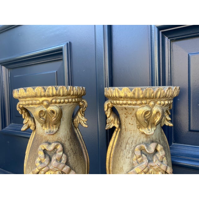 19th Century Ornaments in Chestnut, Set of 2 For Sale - Image 11 of 18